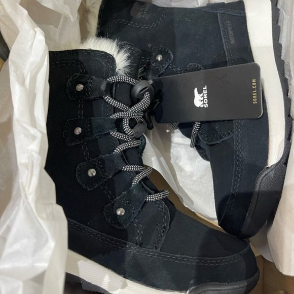 BNWT Sorel Toddler Whitney II Joan winter Lace up Boot size 12 Black - Picture 8 of 8